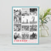 2017年レビュー12フォトコラージホリデーカード シーズンカード (スタンド正面)