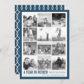 2017年レビュー12年写真コラージュホリデーカード シーズンカード (正面/裏面)