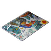 2017年中国ののオンドリの年、モノグラム ノートブック (左側)