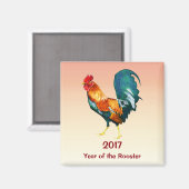 2017年中国ののニワトリ磁石の新年 マグネット (正面/裏面)