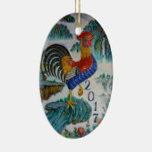 2017年中国のの鶏、オプションの写真 セラミックオーナメント (右)