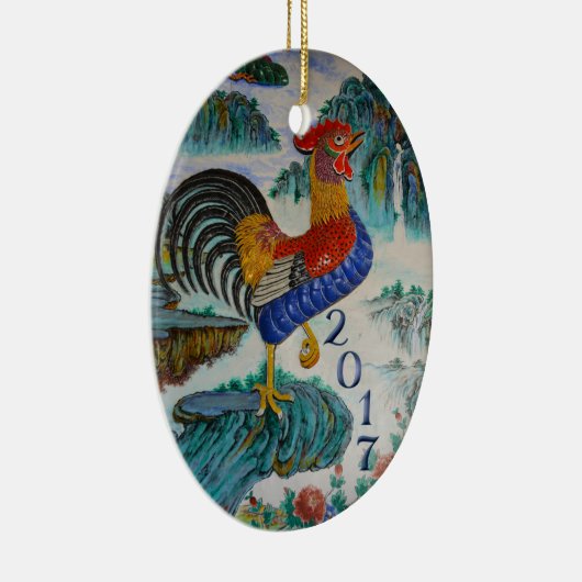 2017年中国のの鶏、オプションの写真 セラミックオーナメント (右)