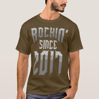 2017年以来のキッズロックミュージックヴィンテージファン5th tシャツ