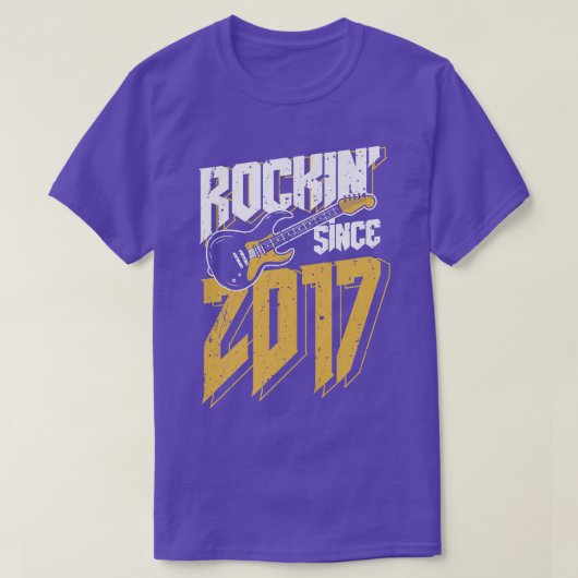 2017年以来のキッズロックミュージックヴィンテージファン5th tシャツ (デザイン正面)