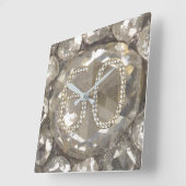 2017年創立60周年記念結婚ダイヤモンドエレガント スクエア壁時計 (傾斜)