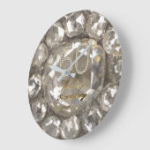 2017年創立60周年記念結婚ダイヤモンドエレガント ラージ壁時計 (傾斜)