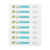 2017年卒業アクアのクラスyelloモダンフローラ ラップアラウンドラベル (シート)