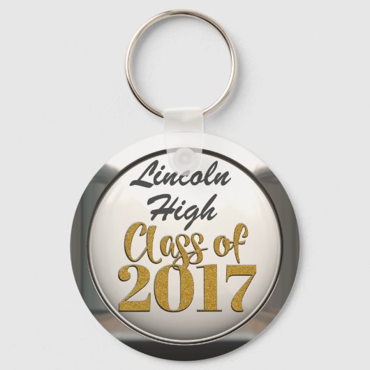 2017年卒業キーチェーンの名前クラスの追加 キーホルダー (正面)