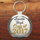 2017年卒業キーチェーンの名前クラスの追加 キーホルダー (正面)