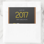 2017年卒業ハッピークラス! 長方形シール (バッグ)