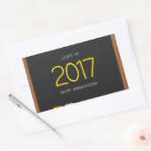 2017年卒業ハッピークラス! 長方形シール (封筒)