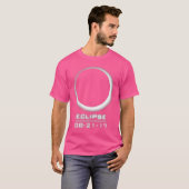 2017年天太陽の文学の2017年威厳がある全日食 Tシャツ (正面フル)