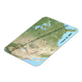 2017年太陽のEclipseパスの合計マップ マグネット (左側)