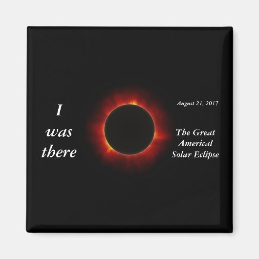 2017年太陽のEclipse「I was there」版 マグネット (正面)