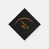 2017年威厳があるの部分食に近い最太陽の大21 スタンダードカクテルナプキン (角)