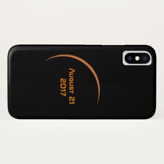 2017年威厳があるの部分食に近い最太陽の大21 Case-Mate iPhoneケース (裏面(横))