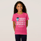 2017年幼稚園卒業かわいいカスタム Tシャツ (正面フル)