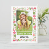 2017年度卒業フローラ縁ど写真 招待状 (スタンド正面)