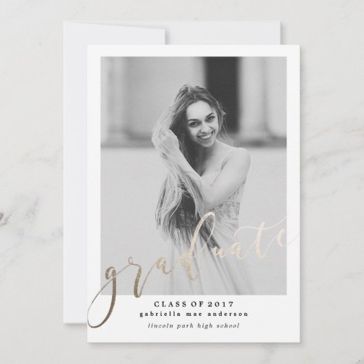 2017年度卒業招待状 招待状 (正面)