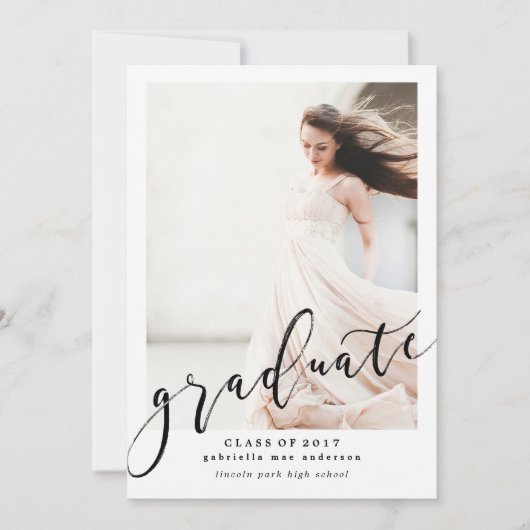 2017年度卒業招待状 招待状 (正面)