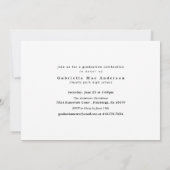 2017年度卒業招待状 招待状 (裏面)