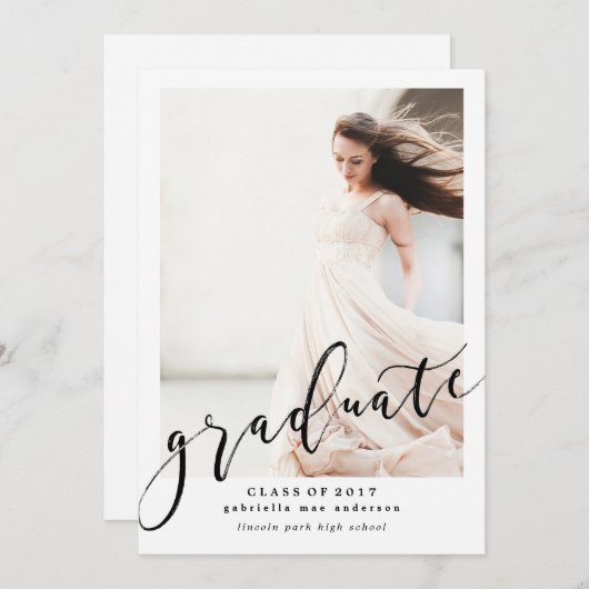 2017年度卒業招待状 招待状 (正面/裏面)