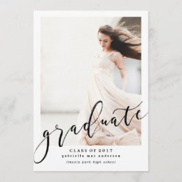 2017年度卒業招待状 招待状