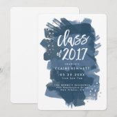 2017年度卒業生　絵に描かれた卒業式 案内状 (正面/裏面)