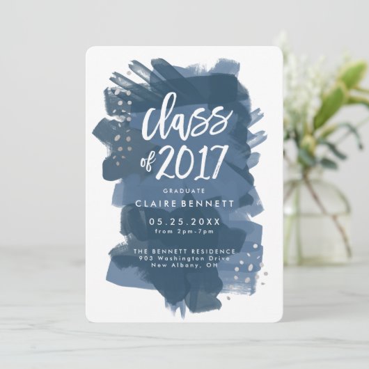 2017年度卒業生　絵に描かれた卒業式 案内状 (スタンド正面)