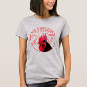 2017年新中国の年女性ティー Tシャツ (正面)