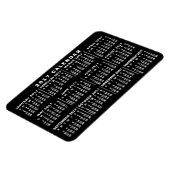 2017年月次カレンクラシックダー白黒 マグネット (左側)