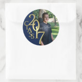 2017年版ミッドナイトブルーと金ゴールド卒業 ラウンドシール (バッグ)