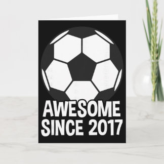 2017年生まれの9歳のサッカー9歳の誕生日 カード