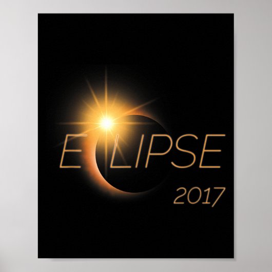 2017年皆既日食 グラフィックデザイン ポスター (正面)