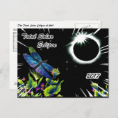 2017年皆既食を観察太陽のするトンボ ポストカード (正面/裏面)