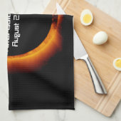 2017年皆既食太陽の キッチンタオル (四つ折り)