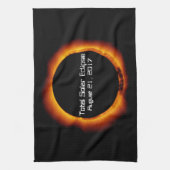 2017年皆既食太陽の キッチンタオル (縦)