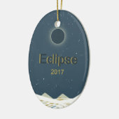 2017年皆既食太陽の セラミックオーナメント (左)