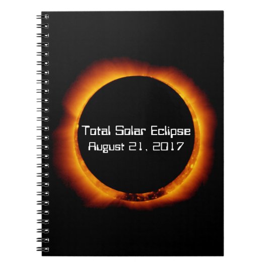 2017年皆既食太陽の ノートブック (正面)