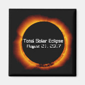 2017年皆既食太陽の マグネット (正面)