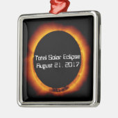 2017年皆既食太陽の メタルオーナメント (左)