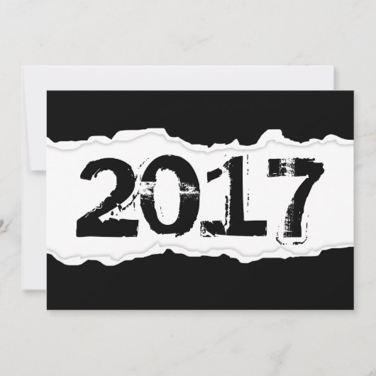 2017年破損紙 招待状 (正面)