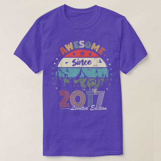 2017年素晴らしから5誕生日少年ガール5年 Tシャツ (デザイン正面)
