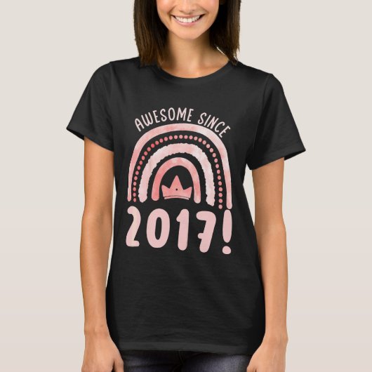 2017年素晴らし5歳5歳誕生以来の子供 Tシャツ (正面)