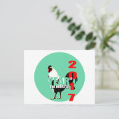 2017年酉年誕生日おめでとうHOP ポストカード (スタンド正面)