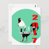 2017年酉年誕生 生まれ年ポストカード ポストカード (正面/裏面)