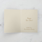 2017年酉年 ヴィンテージ 水彩画 お正月 シーズンカード (内部)