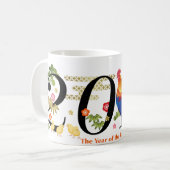 2017年間のオンドリのマグ コーヒーマグカップ (正面左)