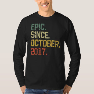 2017年10月以来5歳のヴィンテージ叙事詩 Tシャツ