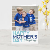 2017年11月21日の母の幸せな日 カード (黄色い花)